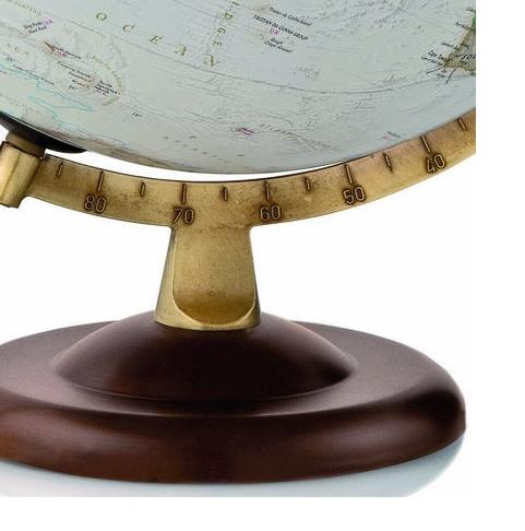 Globe lumineux "Gold" de style antique - diamètre 30 cm, en anglais | National Geographic globe National Geographic 