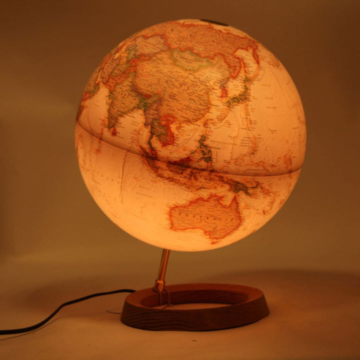 Globe lumineux "Neon" de style antique - diamètre 30 cm, en français | National Geographic globe National Geographic 