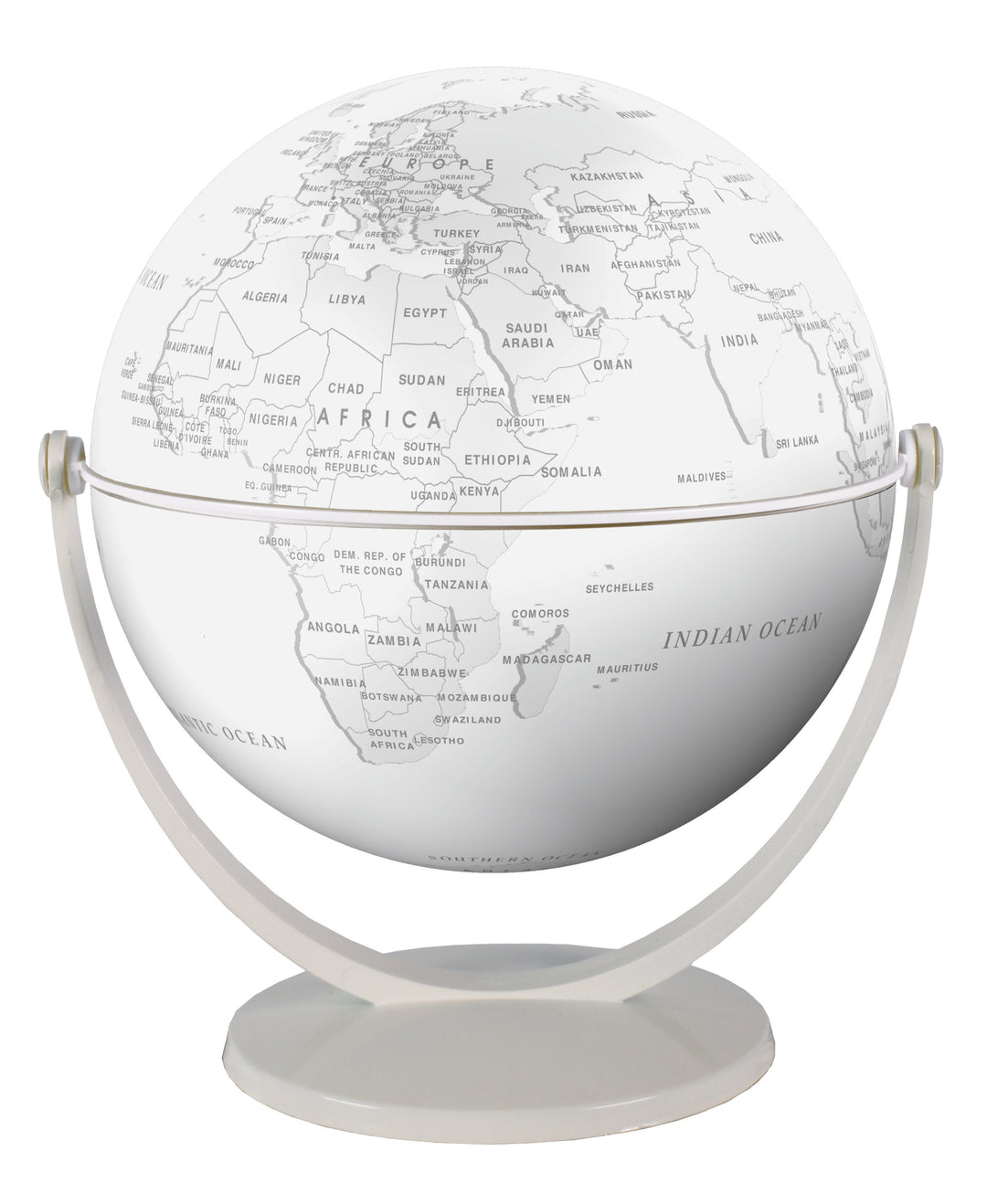 Globe tournant & basculant - Monde politique, couleur blanc (15 cm) | Stellanova globe Stellanova 