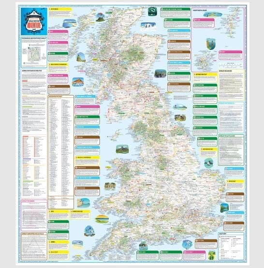 Great British Adventure Map | Ordnance Survey carte pliée Ordnance Survey 