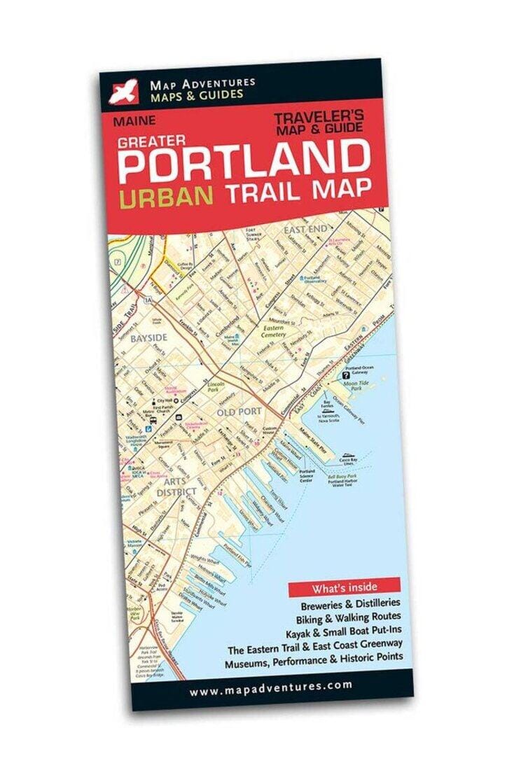 Greater Portland Urban Trail Map | Map Adventures carte pliée 