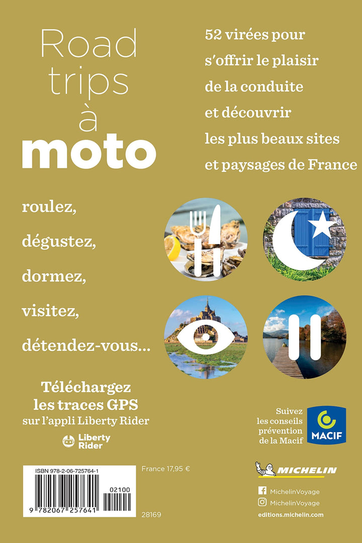 Guide - 52 road-trips à moto en France - Édition 2023 | Michelin guide pratique Michelin 