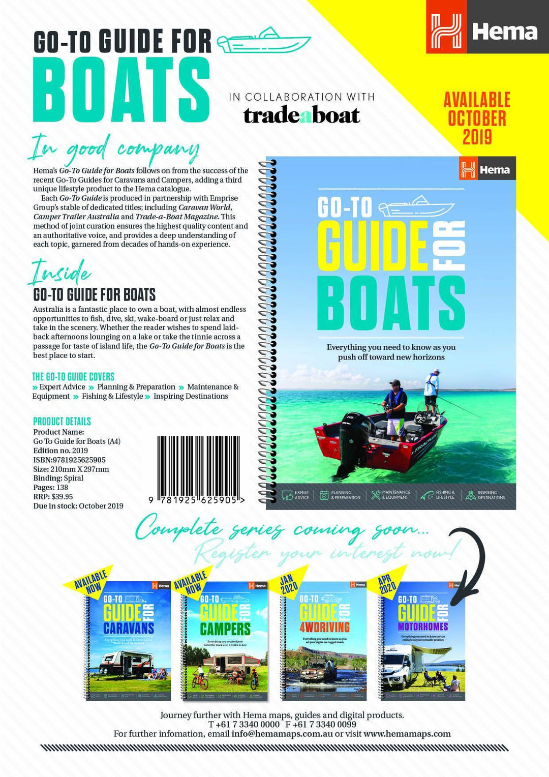 Guide (à spirales) spécial bateau en Australie - Go-to guide for boats (à spirales) | Hema Maps guide pratique Hema Maps 