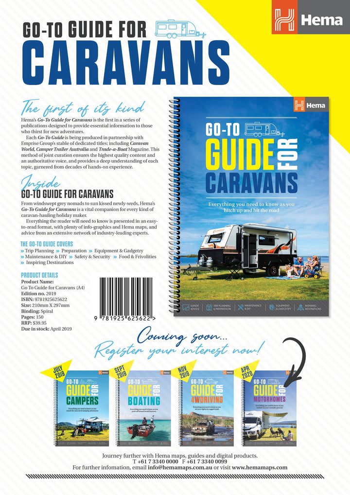 Guide (à spirales) spécial caravanes en Australie - Go-to guide for caravans | Hema Maps atlas Hema Maps 
