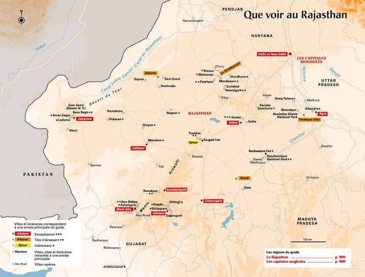 Guide bleu - Rajasthan & les capitales mogholes (Agra, Delhi, Fatehpur Sikri) | Hachette guide de voyage Hachette 
