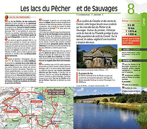 Guide de balades - 30 lacs naturels d'Auvergne à pied | Chamina guide petit format Chamina 