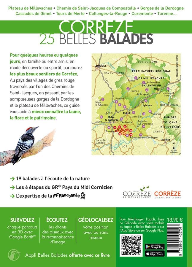 Guide de balades - Corrèze, 25 Belles Balades - Édition 2023 | Belles Balades Editions guide de randonnée Belles Balades éditions 