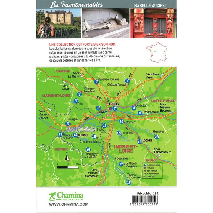 Guide de balades - Touraine à pied Centre | Chamina guide de randonnée Chamina 