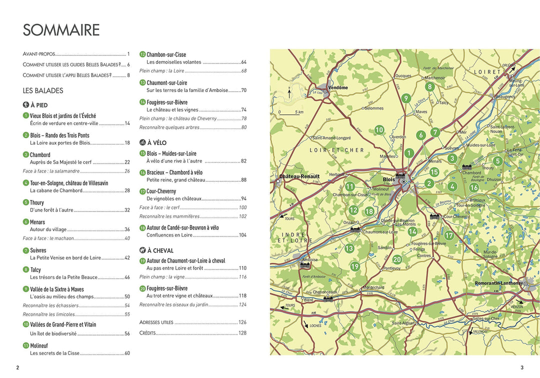 Guide de balades - Val de Loire : Blois, Chambord, 20 Belles Balades | Belles Balades Editions guide de randonnée Dakota 