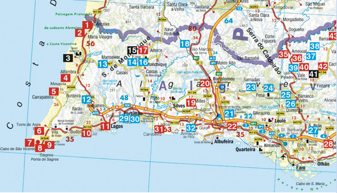 Guide de randonnée - Algarve | Rother guide de randonnée Rother 