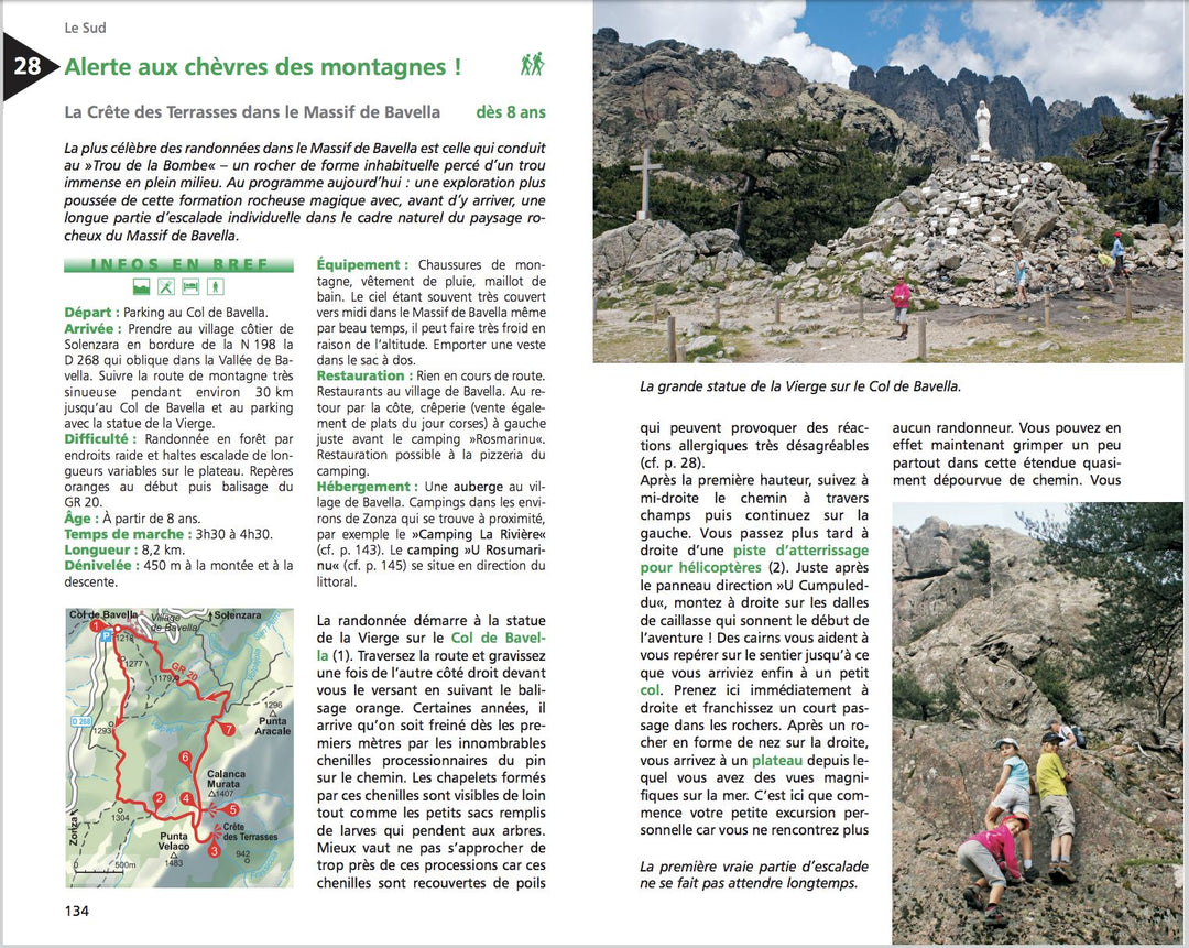 Guide de randonnée - Corse : Vacances actives en famille | Rother guide de randonnée Rother 