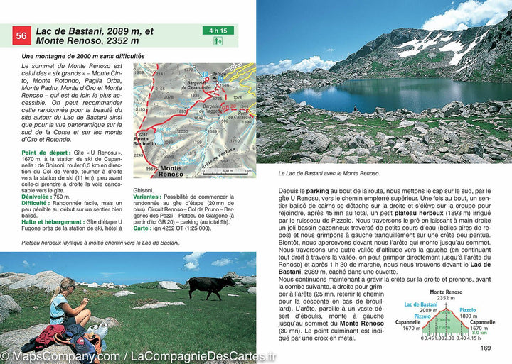 Guide de randonnée de la Corse | Rother - La Compagnie des Cartes