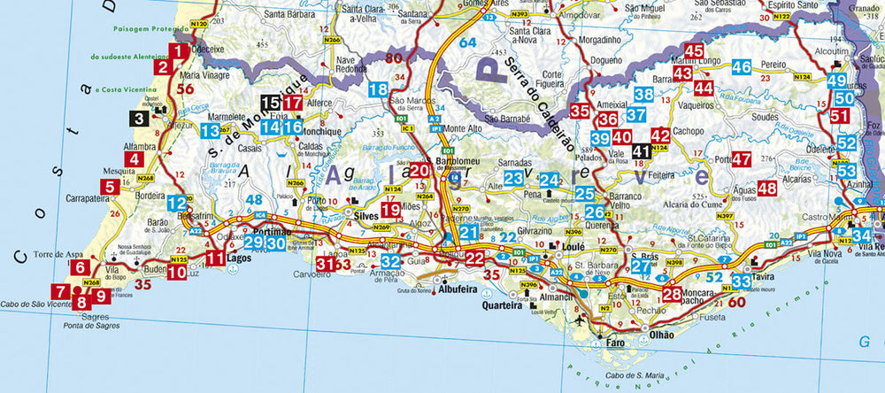 Guide de randonnée (en anglais) - Algarve | Rother guide de randonnée Rother 
