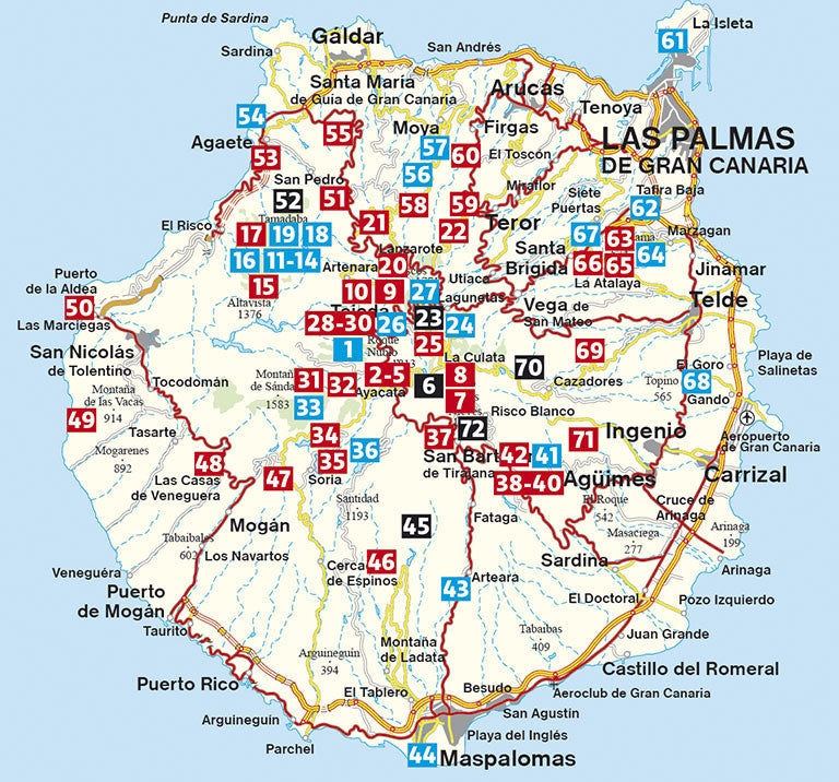 Guide de randonnée (en anglais) - Gran Canaria | Rother guide de randonnée Rother 