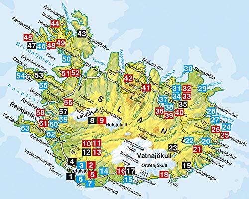 Guide de randonnée (en anglais) - Iceland | Rother guide de randonnée Rother 