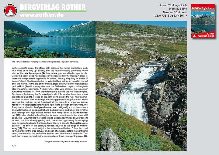Guide de randonnée (en anglais) - Norway South | Rother guide de randonnée Rother 