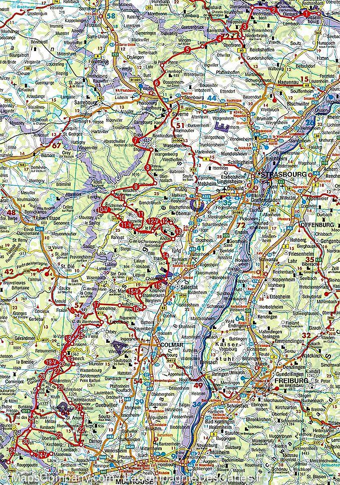 Guide de randonnée - Grande Traversée des Vosges | Rother guide de randonnée Rother 