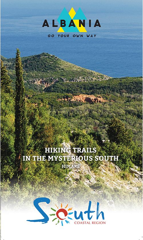 Guide de randonnée - Himare hiking trails (Albanie), n° 801 | Vektor carte pliée Vektor 