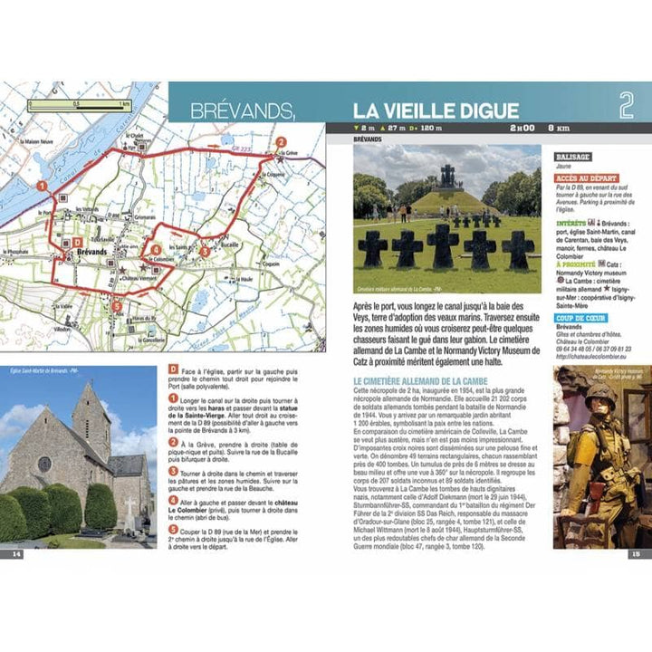 Guide de randonnée - Plages du débarquement (Normandie : Calvados, Manche) | Chamina guide petit format Chamina 