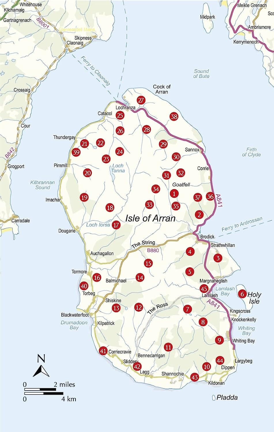 Guide de randonnées (en anglais) - Arran Isle | Cicerone guide de randonnée Cicerone 