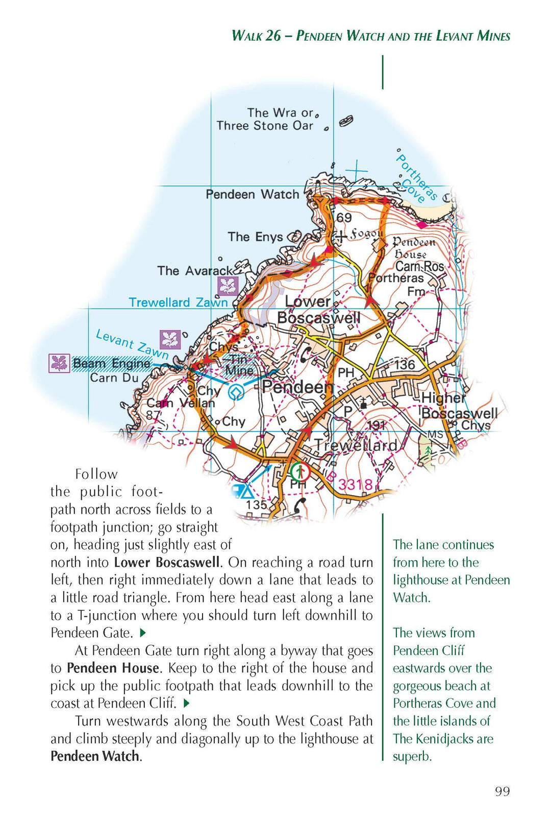 Guide de randonnées (en anglais) - Cornwall : 40 coast, country & moorland walks | Cicerone guide de randonnée Cicerone 