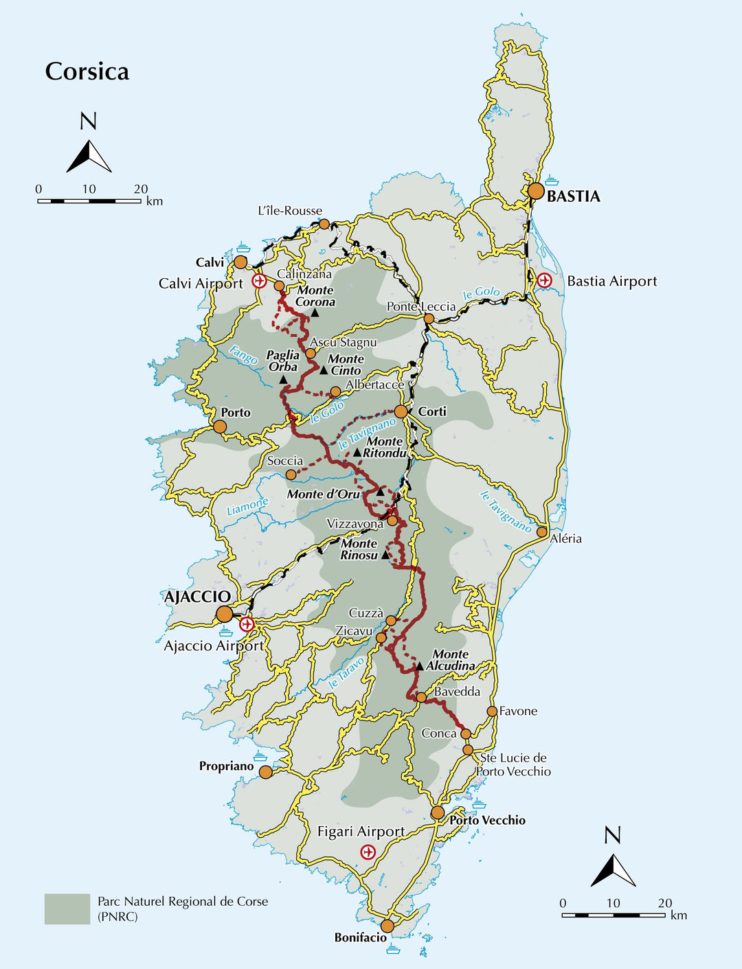 Guide de randonnées (en anglais) - Corsica GR20, the high level route | Cicerone guide de conversation Cicerone 