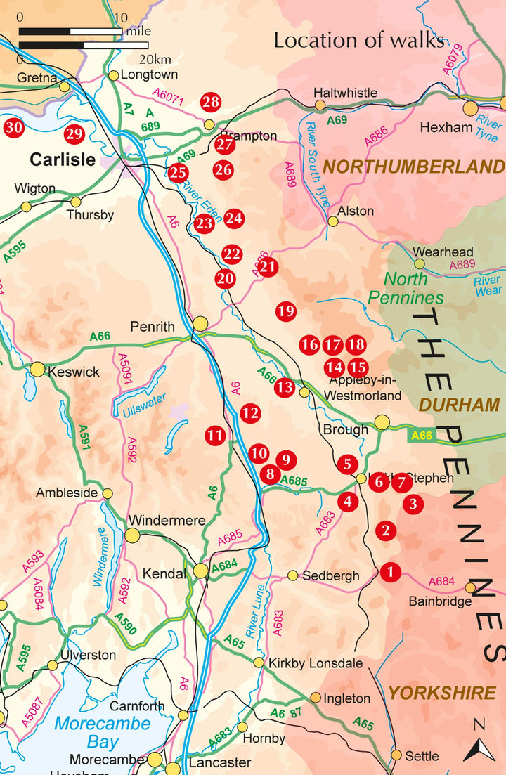 Guide de randonnées (en anglais) - Cumbria's Eden Valley | Cicerone guide de randonnée Cicerone 