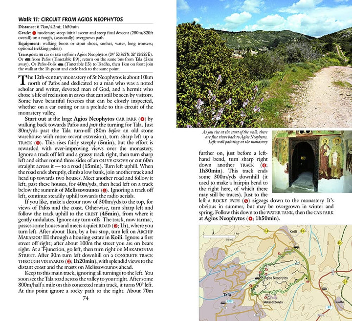 Guide de randonnées (en anglais) - Cyprus | Sunflower guide petit format Sunflower 