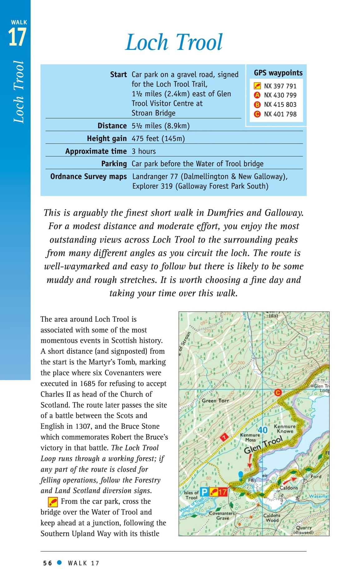 Guide de randonnées (en anglais) - Dumfries & Galloway (Ecosse) | Ordnance Survey - Pathfinder guides guide petit format Ordnance Survey 