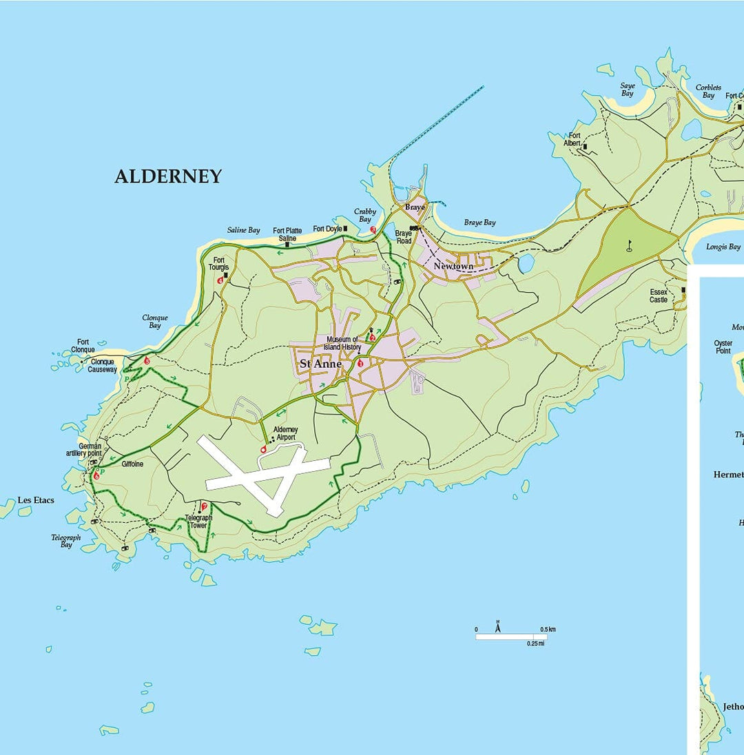 Guide de randonnées (en anglais) - Guernsey with Alderney, Sark & Hem | Sunflower guide petit format Sunflower 