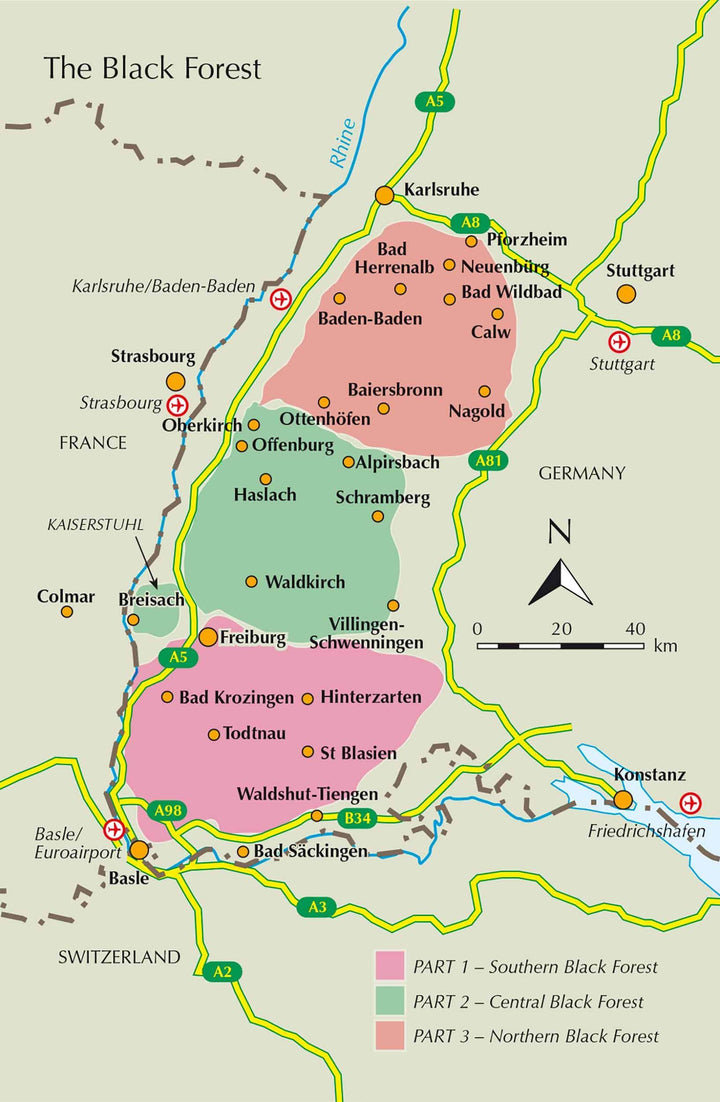 Guide de randonnées (en anglais) - Hiking and Biking in the Black Forest | Cicerone guide de randonnée Cicerone 