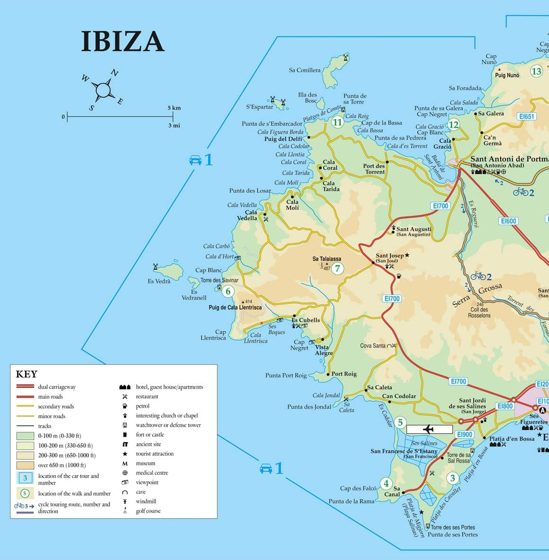 Guide de randonnées (en anglais) - Ibiza & Formentera | Sunflower guide de randonnée Sunflower 
