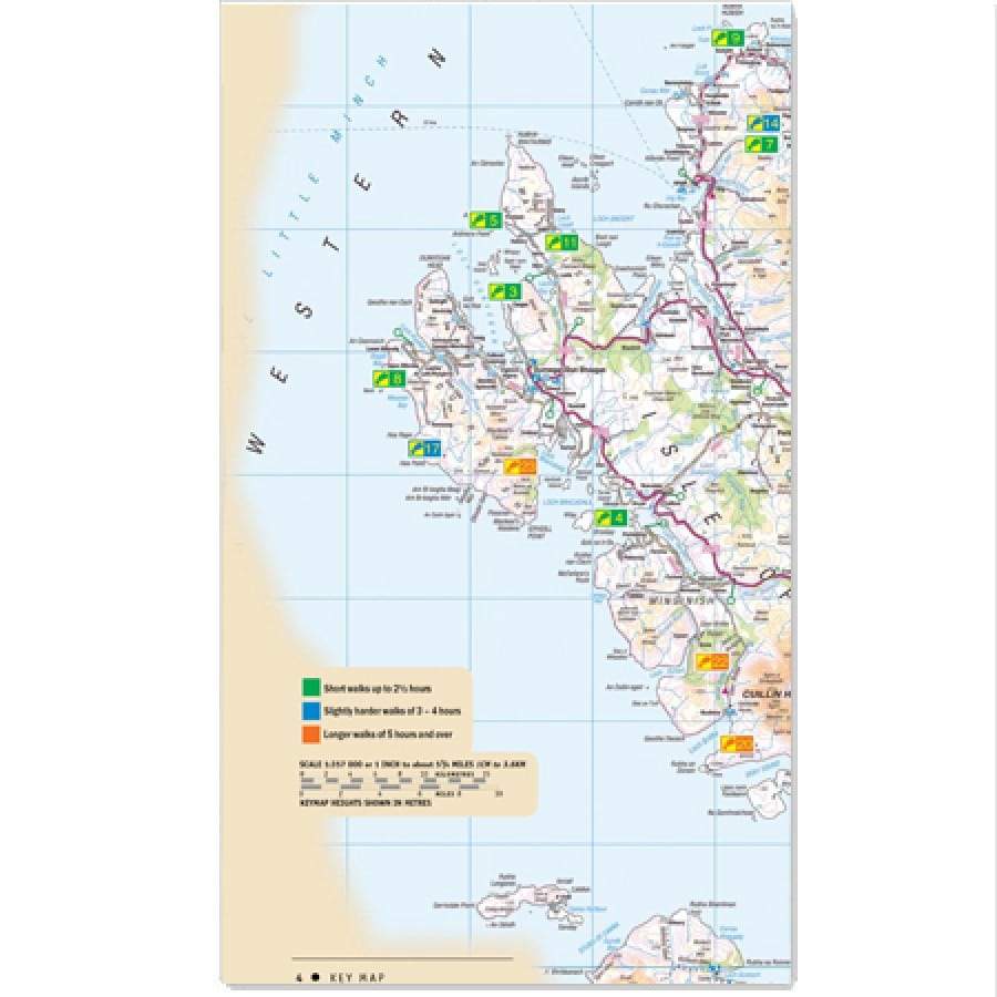 Guide de randonnée de l'île de Skye (Écosse) - en anglais | Ordnance Survey - La Compagnie des Cartes