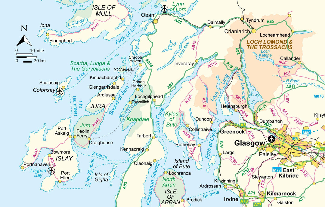 Guide de randonnées (en anglais) - Jura, Islay and Colonsay : 23 wild walks in the Southern Hebrides | Cicerone guide de randonnée Cicerone 