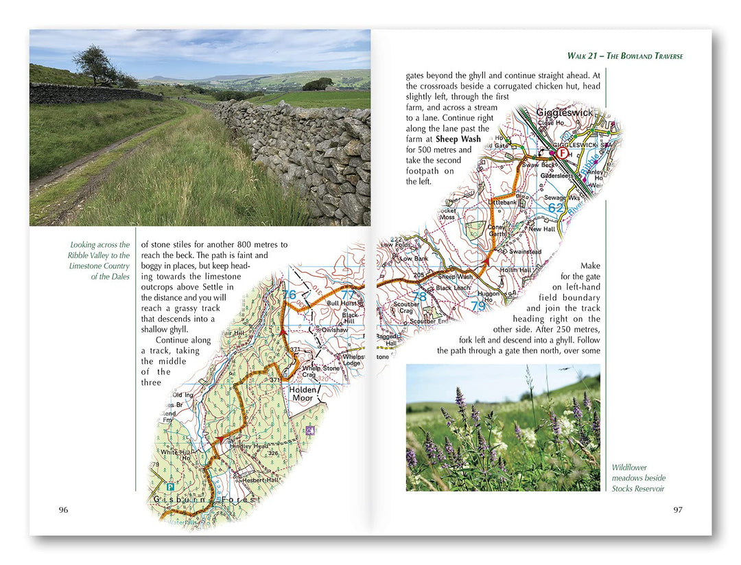 Guide de randonnées (en anglais) - Lancashire, 40 walks throughout the county including the Forest of Bowland and Ribble Valley | Cicerone guide de randonnée Cicerone 