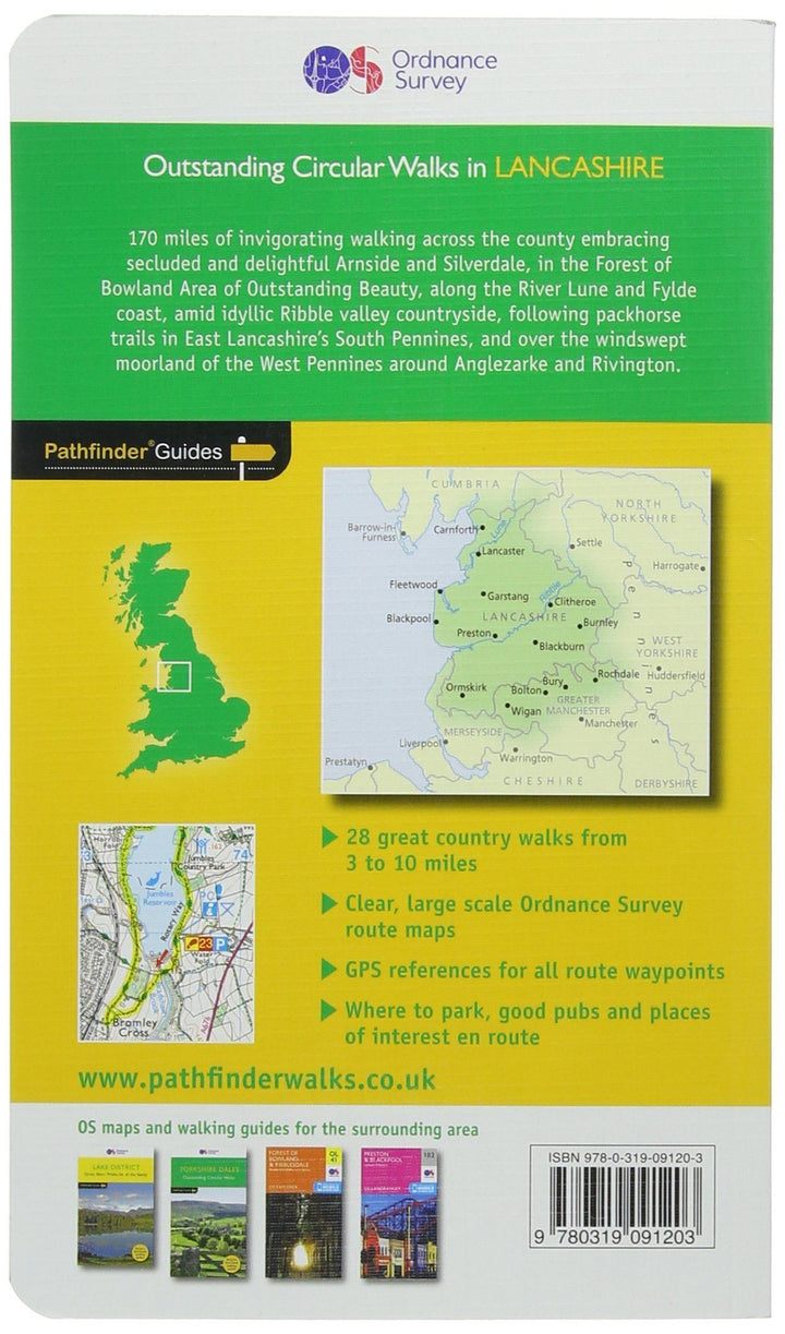 Guide de randonnées (en anglais) - Lancashire (Angleterre) | Ordnance Survey - Pathfinder guides guide de randonnée Ordnance Survey 