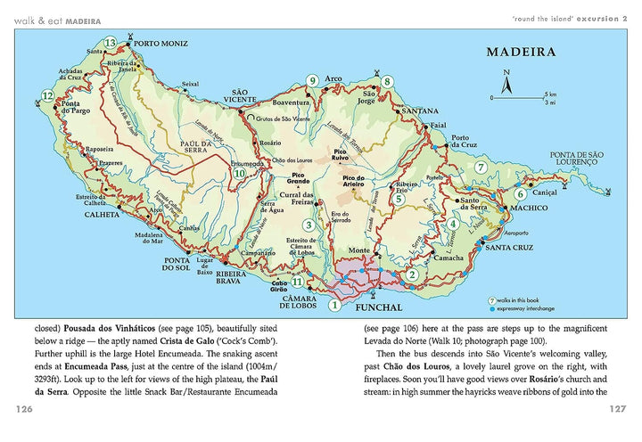Guide de randonnées (en anglais) - Madeira Walk and Eat | Sunflower guide petit format Sunflower 