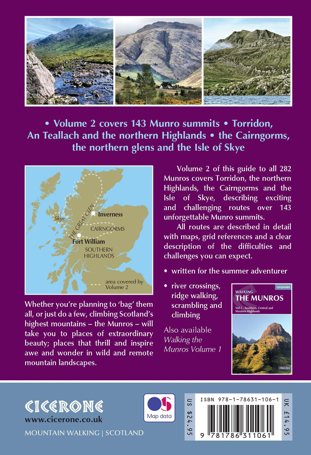 Guide de randonnées (en anglais) - Munros vol.2 - Northern Highlands & Cairngorms | Cicerone guide de conversation Cicerone 
