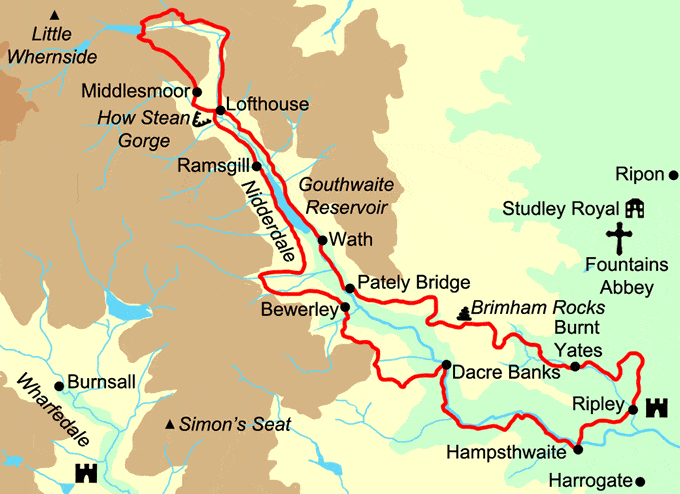 Guide de randonnées (en anglais) - Nidderdale Way | Rucksack Readers guide de voyage Rucksack Readers 