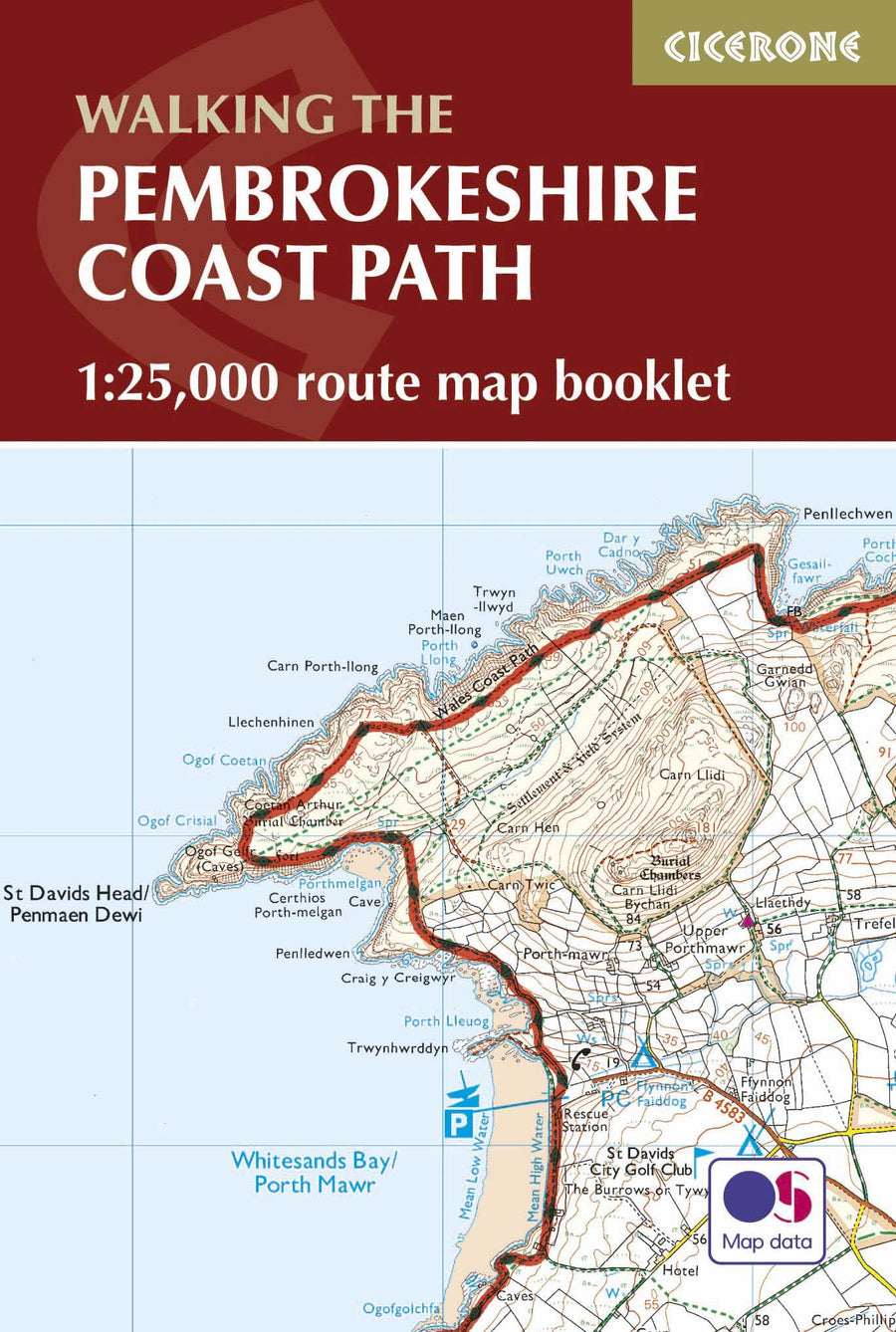 Guide de randonnées (en anglais) - Pembrokeshire Coast Path map booklet | Cicerone guide de randonnée Cicerone 