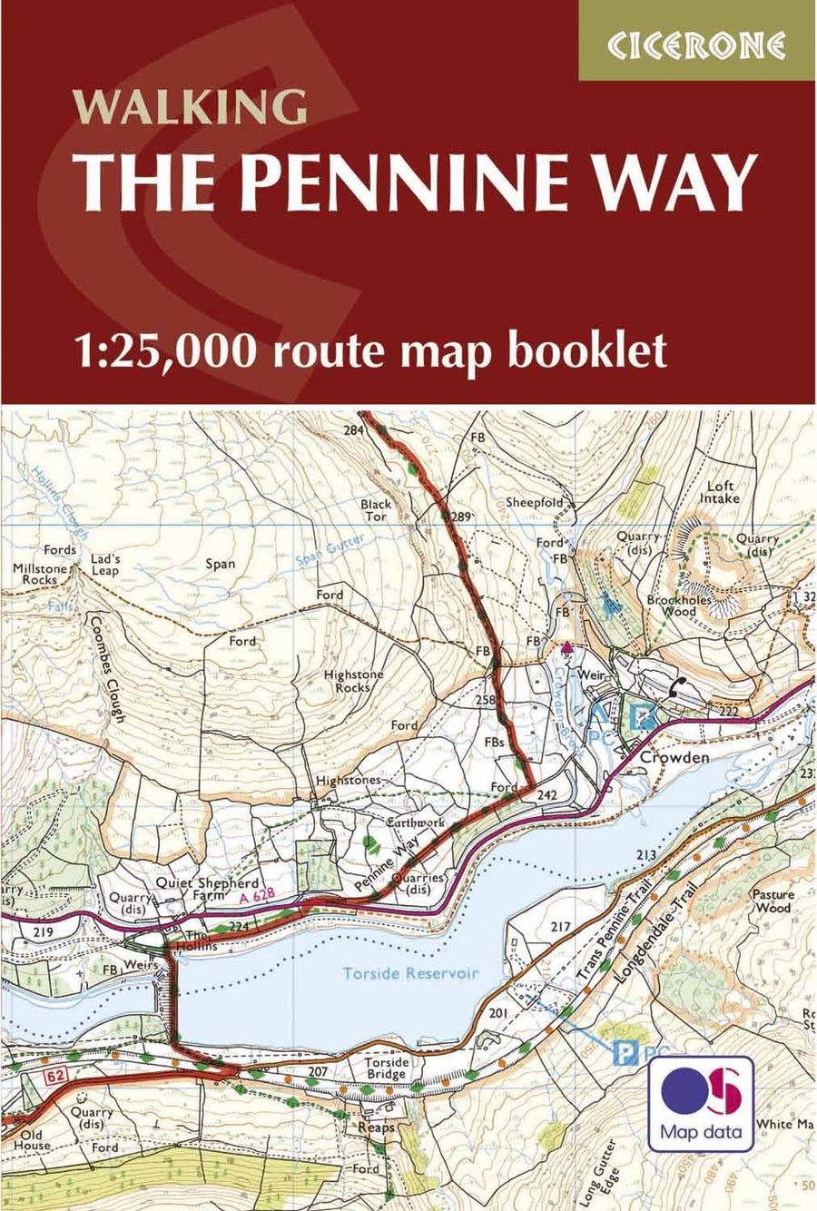 Guide de randonnées (en anglais) - Pennine Way Map Booklet, northern England trails | Cicerone guide de randonnée Cicerone 