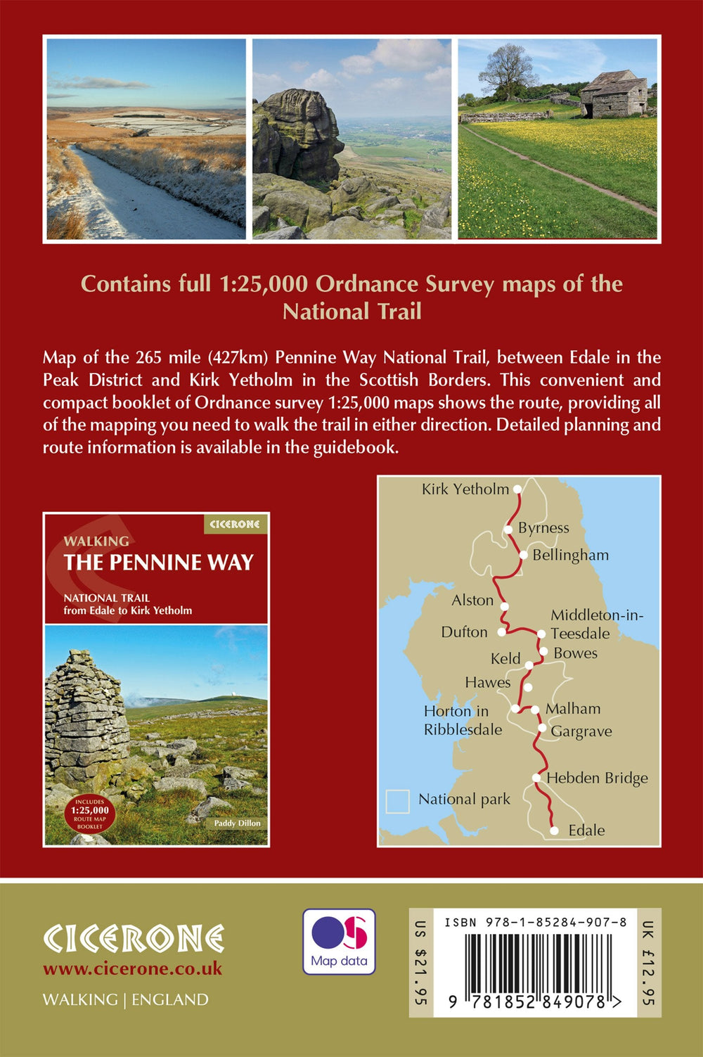 Guide de randonnées (en anglais) - Pennine Way, northern England trails | Cicerone guide de randonnée Cicerone 