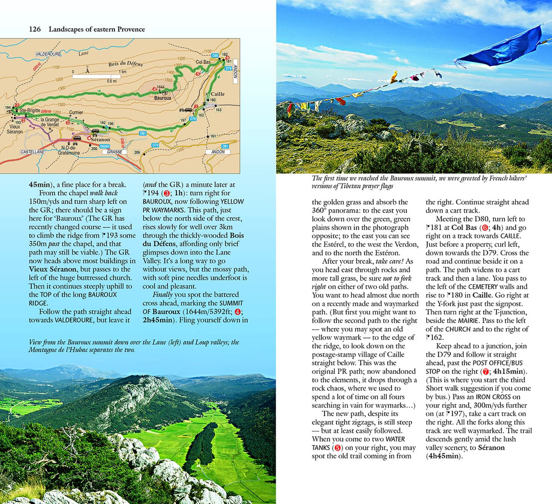 Guide de randonnées (en anglais) - Provence East - Côte d'Azur to the Alps | Sunflower guide de randonnée Sunflower 