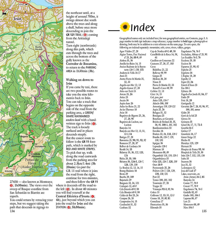 Guide de randonnées (en anglais) - Pyrenees | Sunflower guide petit format Sunflower 