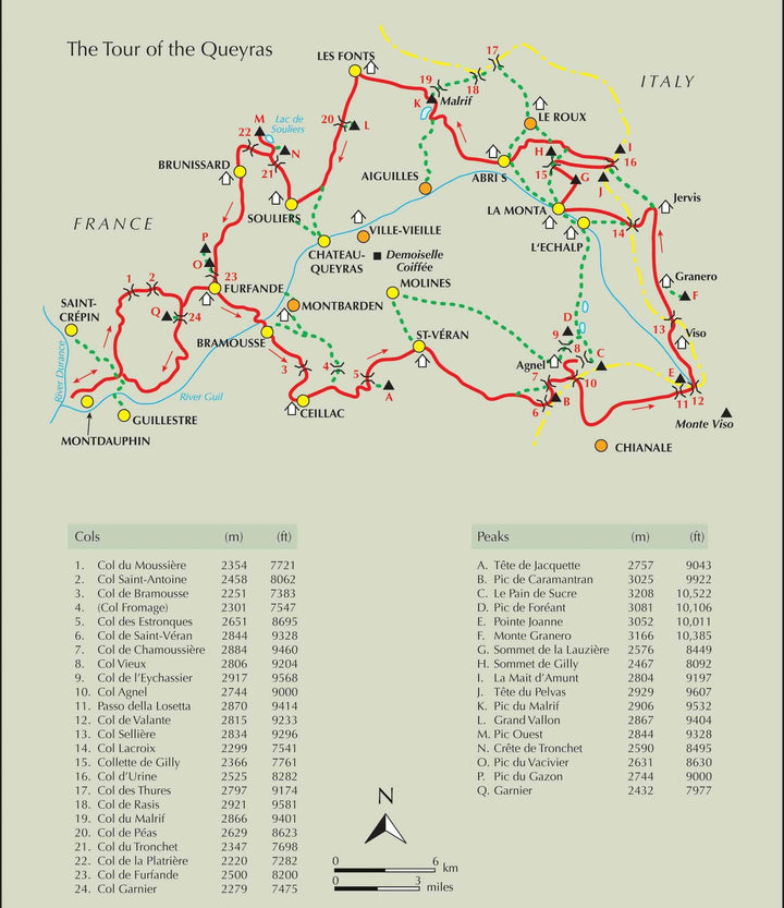 Guide de randonnées (en anglais) - Queyras Tour : GR58 & GR541 in the French Alps | Cicerone guide de randonnée Cicerone 