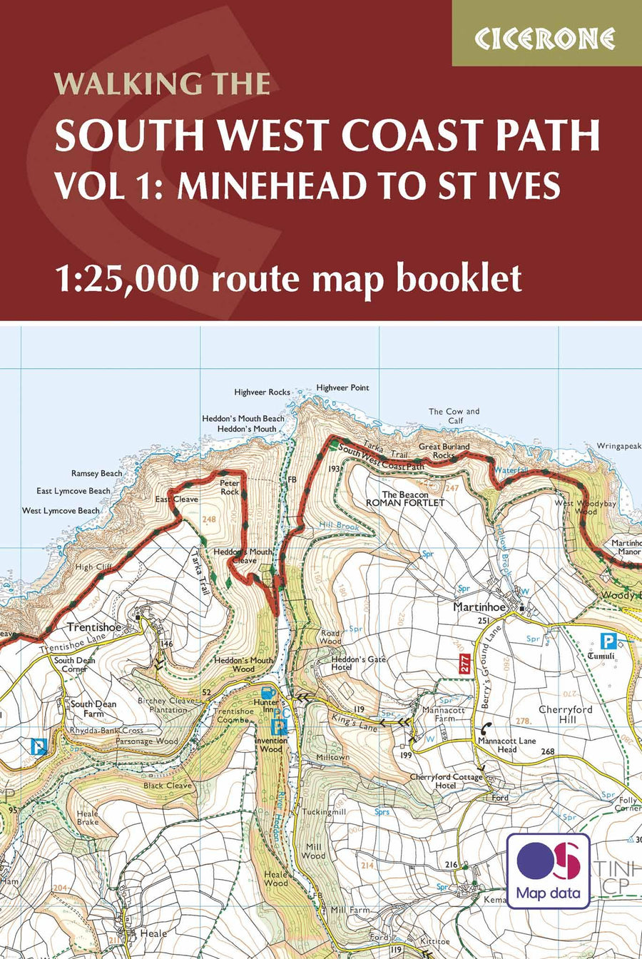 Guide de randonnées (en anglais) - South West Coast Path Map Booklet Minehead to St Ives | Cicerone guide de randonnée Cicerone 