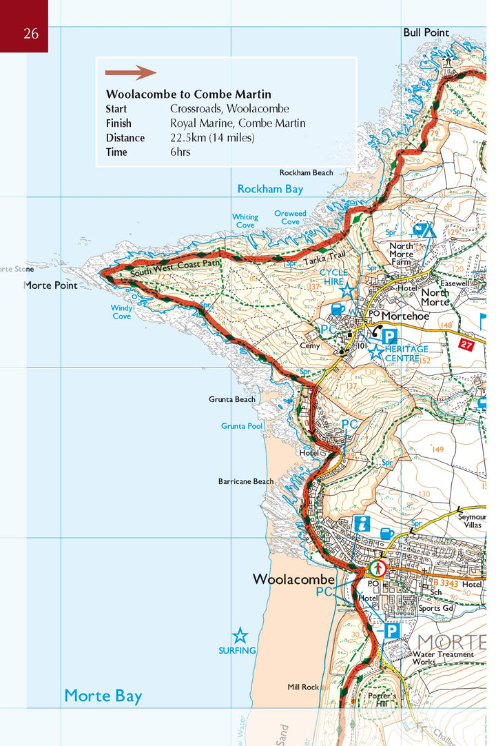 Guide de randonnées (en anglais) - South West Coast Path - Vol.1 : Minehead to St Ives | Cicerone guide de randonnée Cicerone 