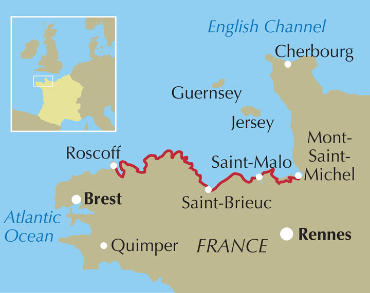Guide de randonnées (en anglais) - The Brittany coast path : The GR 34 from Mont-Saint-Michel to Roscoff | Cicerone guide de randonnée Cicerone 