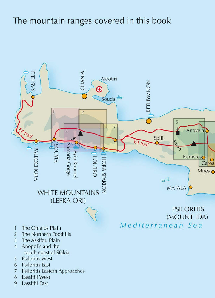 Guide de randonnées (en anglais) - The High Mountains of Crete | Cicerone guide de randonnée Cicerone 