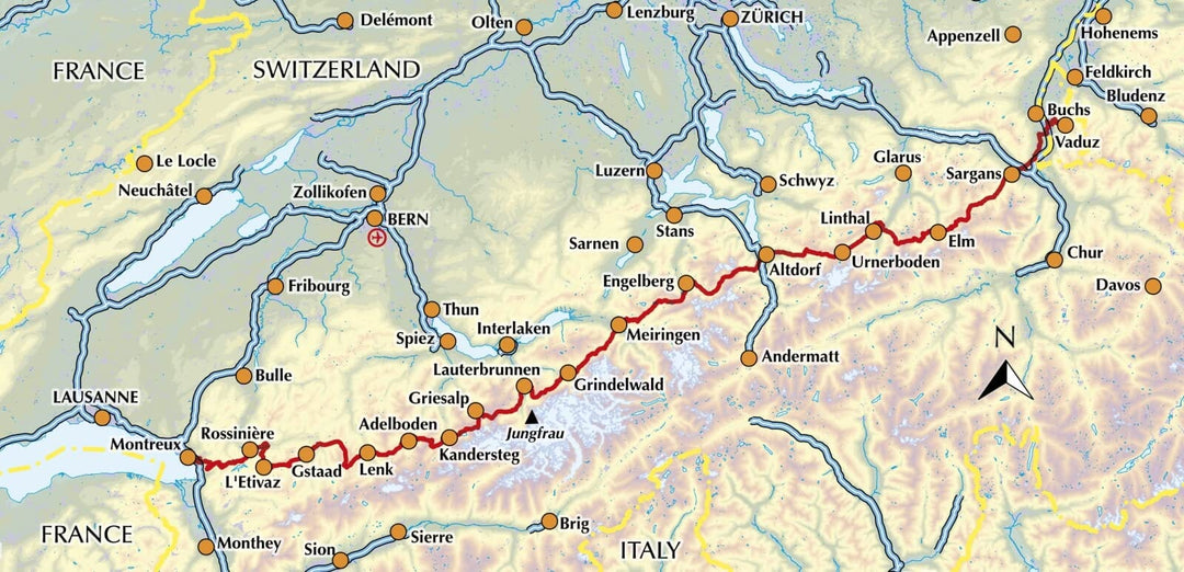 Guide de randonnées (en anglais) - The Swiss Alpine Pass Route - Via Alpina Route 1 | Cicerone guide de randonnée Cicerone 